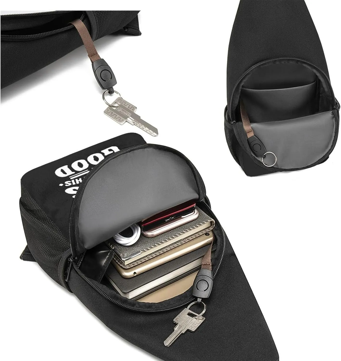 GERRIT Happy 90th Birthday Chest Pack Leisure Shoulder Crossbody Chest Bag
