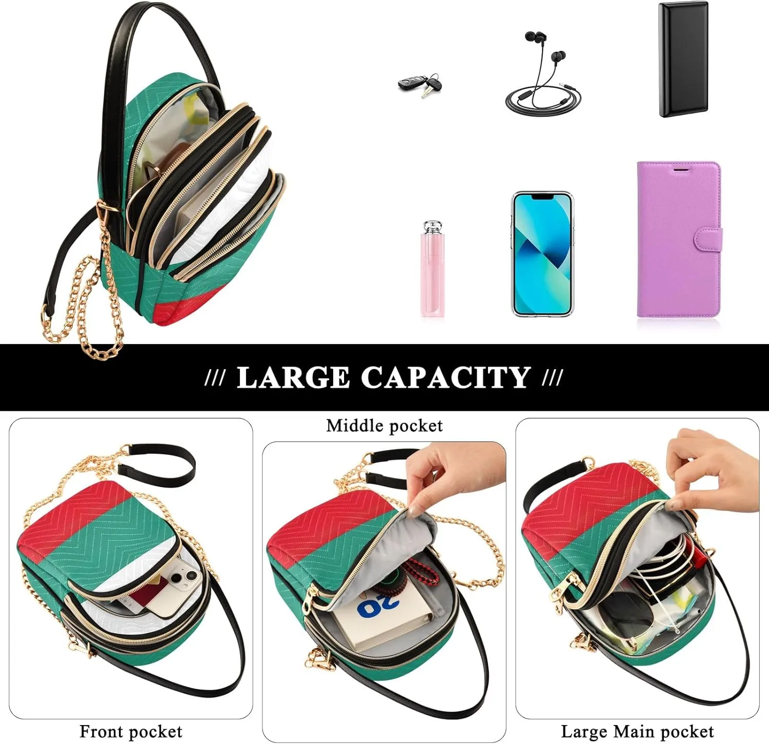 Ghana Flag Women Sling Bag Crossbody Cross Body Crossbody Bags for Women Small Crossbody Phone Bags for Women