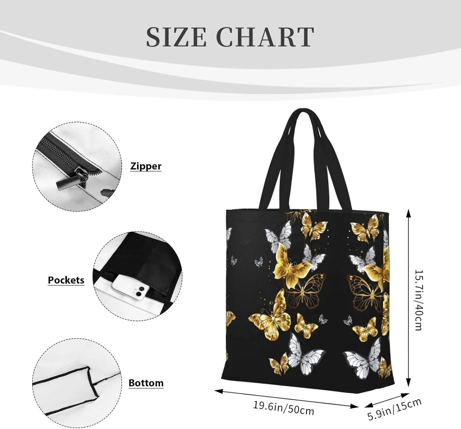 Gingerbread Cookies Print Fashion Tote Bag,Travel Handbag For Women, Hobo Bags, Work Shoulder Bags Crossbody Bag