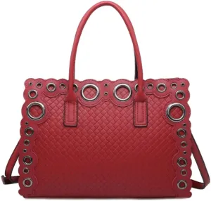 Girly HandBags Womens Laser Cut Circle Shoulder Bag