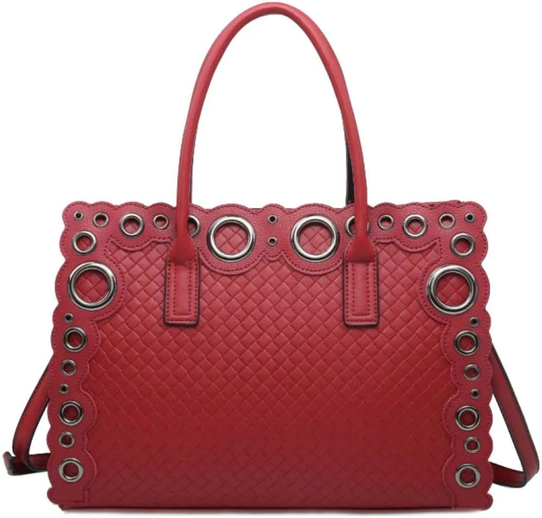 Girly HandBags Womens Laser Cut Circle Shoulder Bag