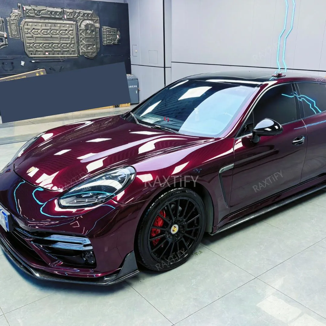 Gloss Metallic Dark Plum Purple Vinyl Wrap