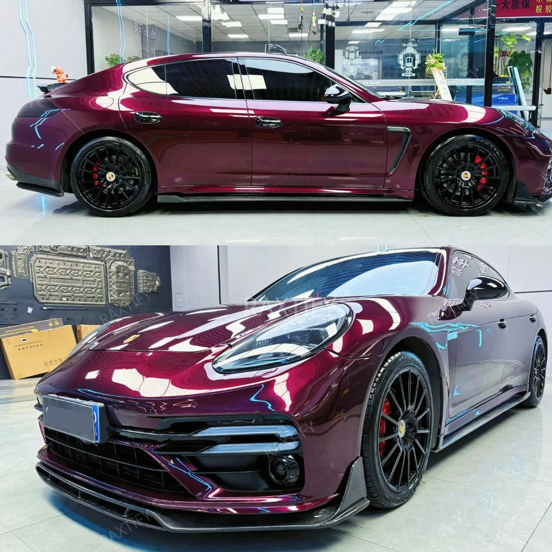 Gloss Metallic Dark Plum Purple Vinyl Wrap