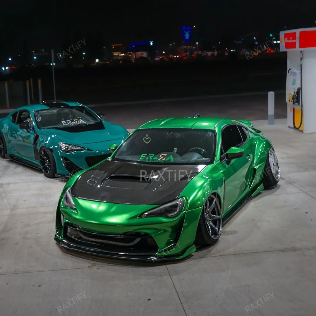 Gloss Metallic Flame Green Car Wrap