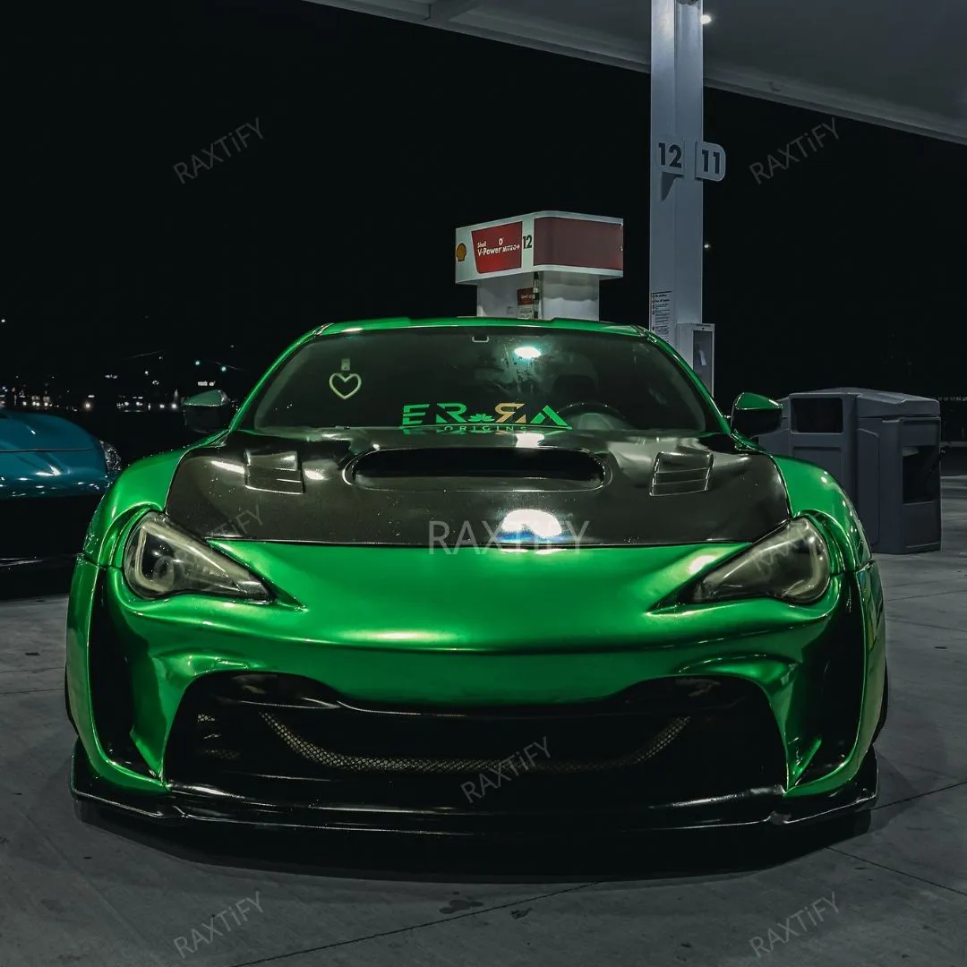 Gloss Metallic Flame Green Car Wrap