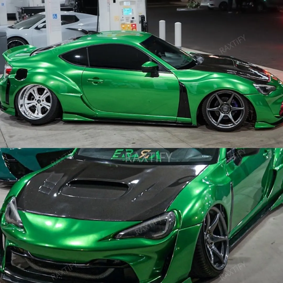 Gloss Metallic Flame Green Car Wrap