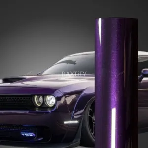 Gloss Metallic Midnight Purple Vinyl Wrap