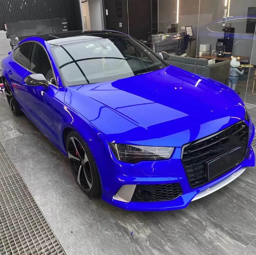 Gloss Metallic Pearl Blue Vinyl Wrap