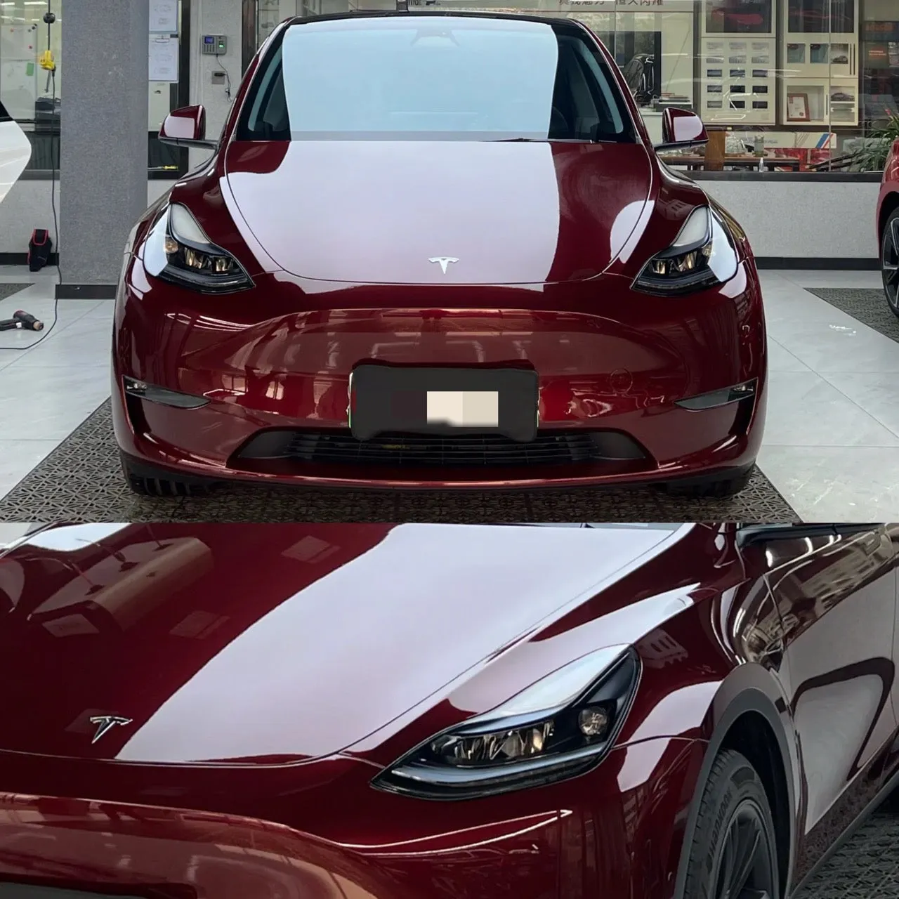 Gloss Metallic Rufous Red Vinyl Wrap
