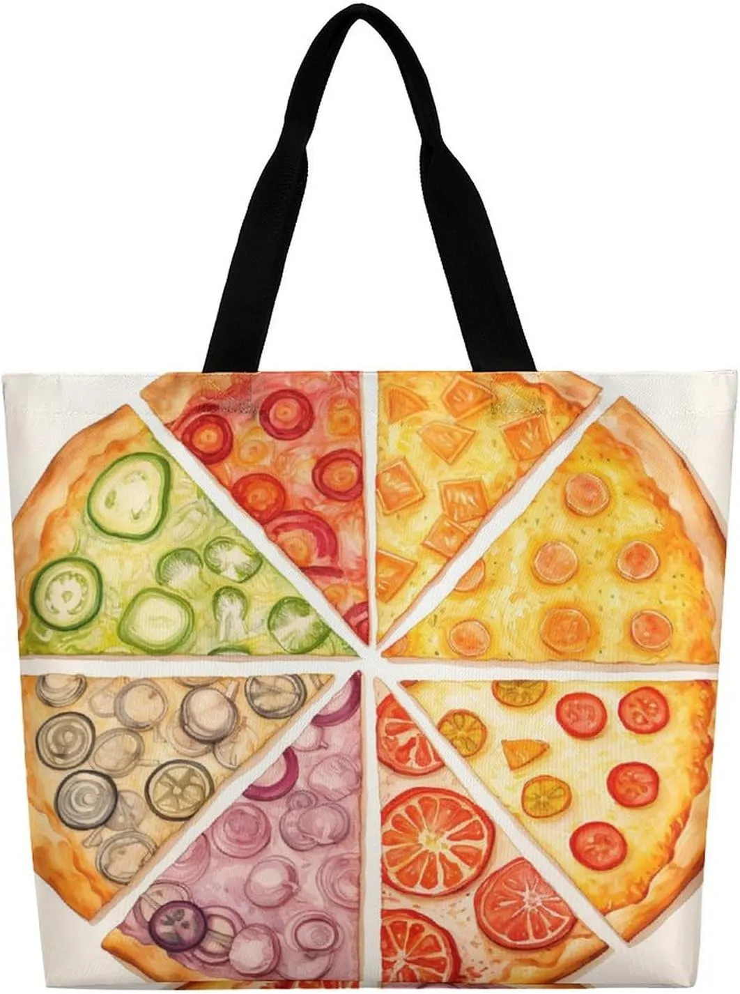 Grocery Bag Reusable Tote Bag Foldable Wild Elk Shopping Bag Handbag Washable Shoulder Bag for Travel