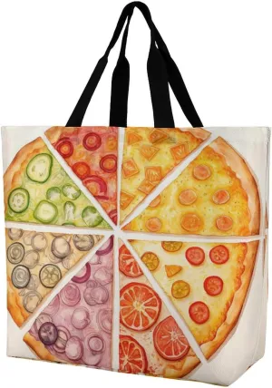 Grocery Bag Reusable Tote Bag Foldable Wild Elk Shopping Bag Handbag Washable Shoulder Bag for Travel