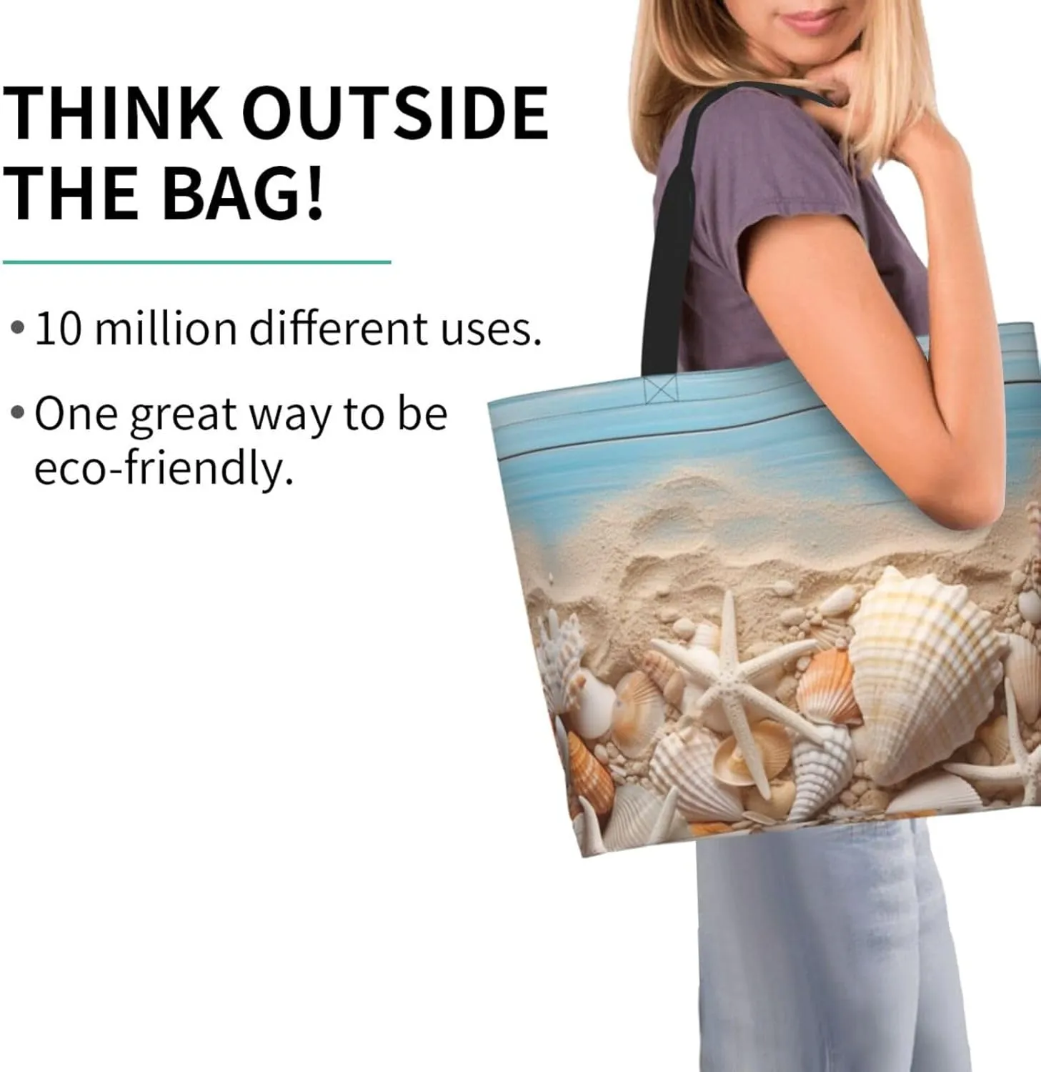 Grocery Bag Reusable Tote Bag Foldable Winter Farmhouse Shopping Bag Handbag Washable Shoulder Bag for Travel