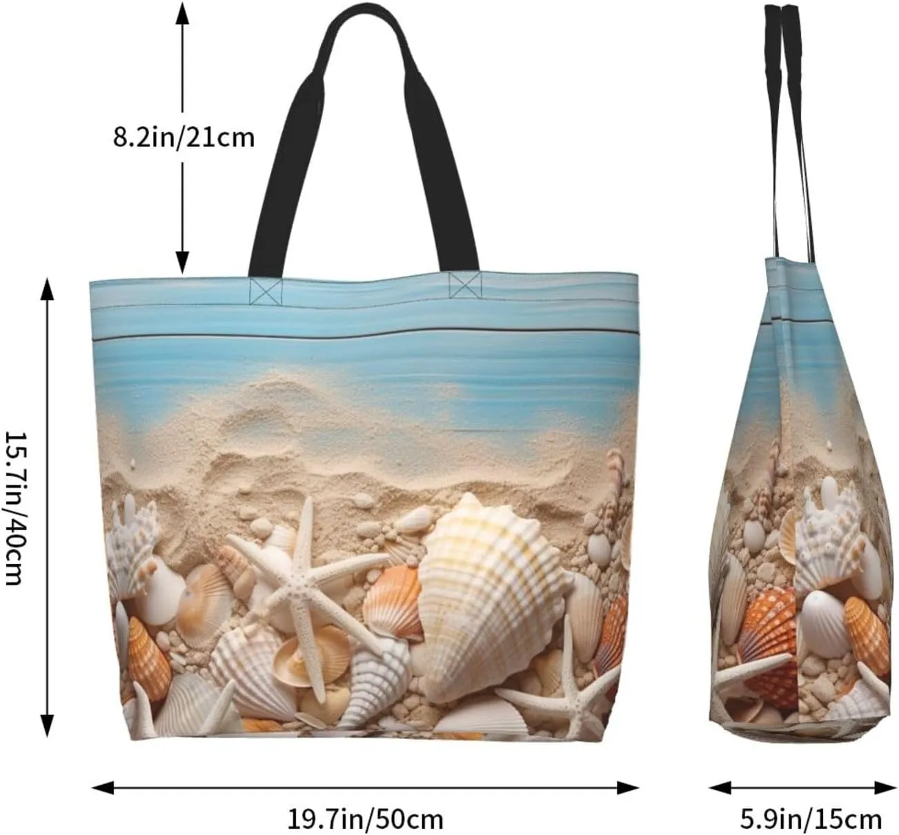 Grocery Bag Reusable Tote Bag Foldable Winter Farmhouse Shopping Bag Handbag Washable Shoulder Bag for Travel