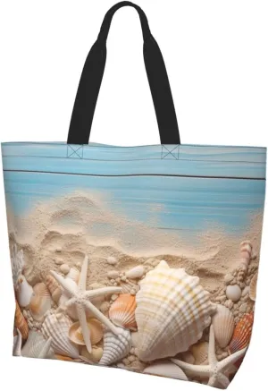 Grocery Bag Reusable Tote Bag Foldable Winter Farmhouse Shopping Bag Handbag Washable Shoulder Bag for Travel
