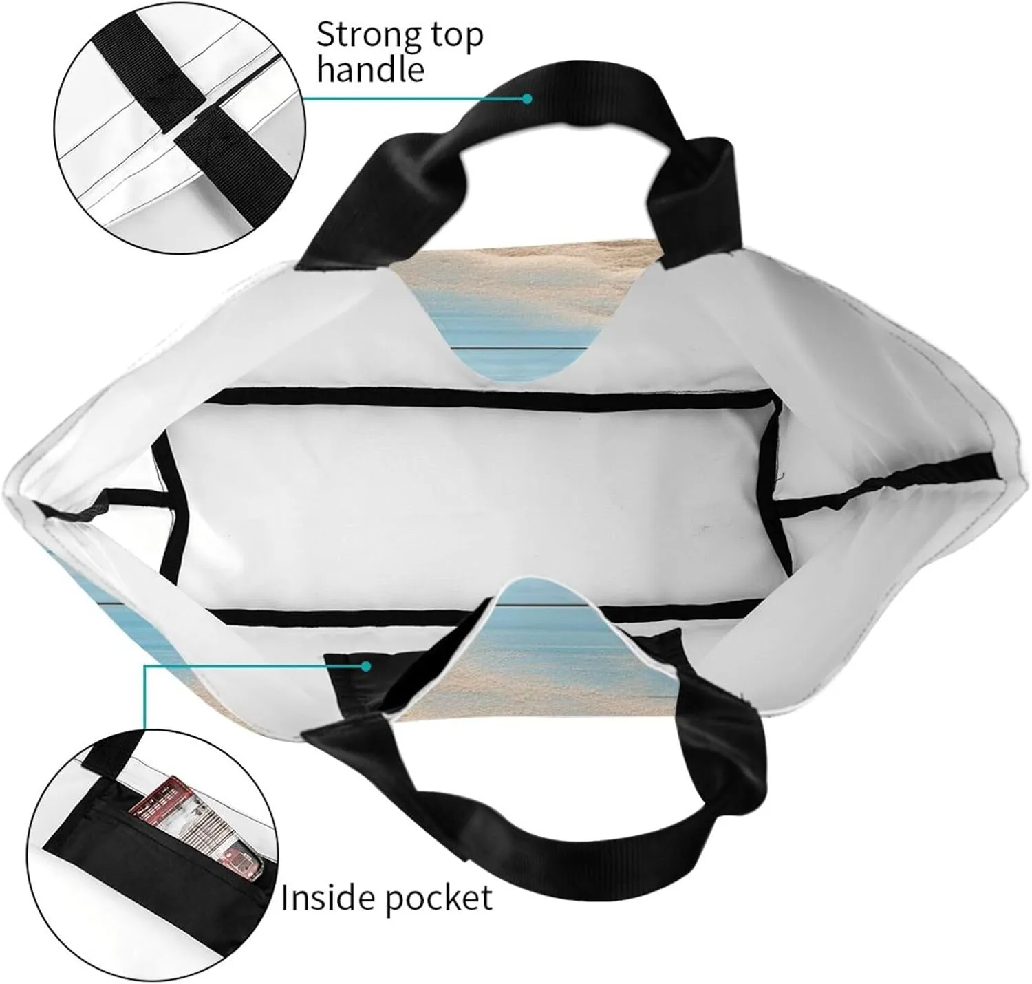 Grocery Bag Reusable Tote Bag Foldable Winter Farmhouse Shopping Bag Handbag Washable Shoulder Bag for Travel