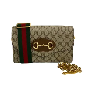 Gucci  Shoulder Bag Brown Leather