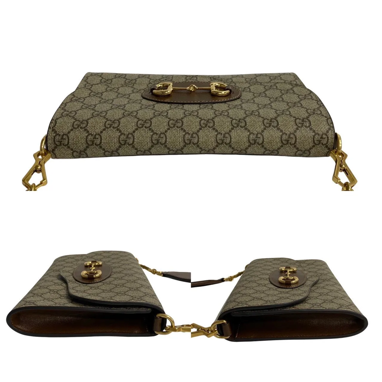 Gucci  Shoulder Bag Brown Leather