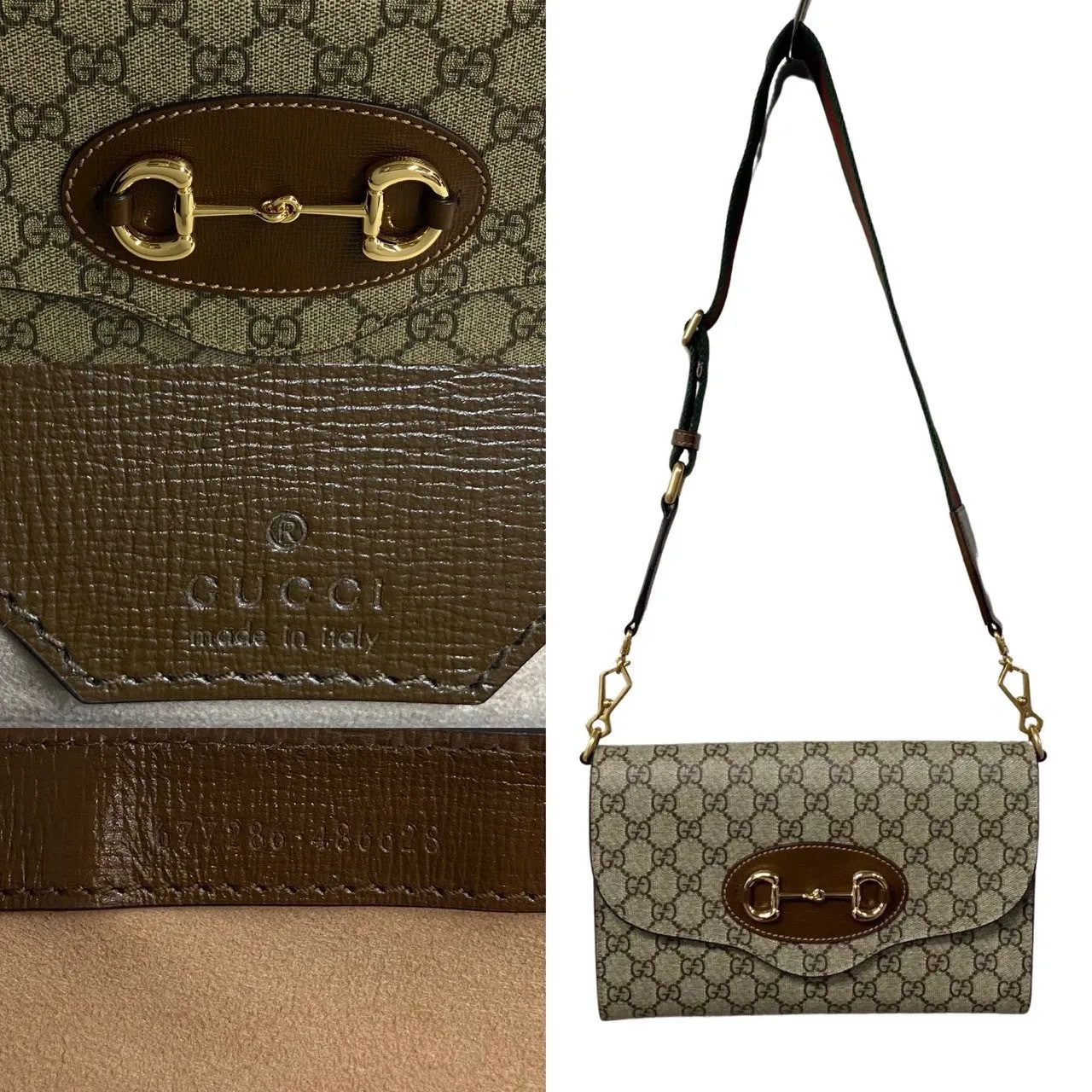 Gucci  Shoulder Bag Brown Leather