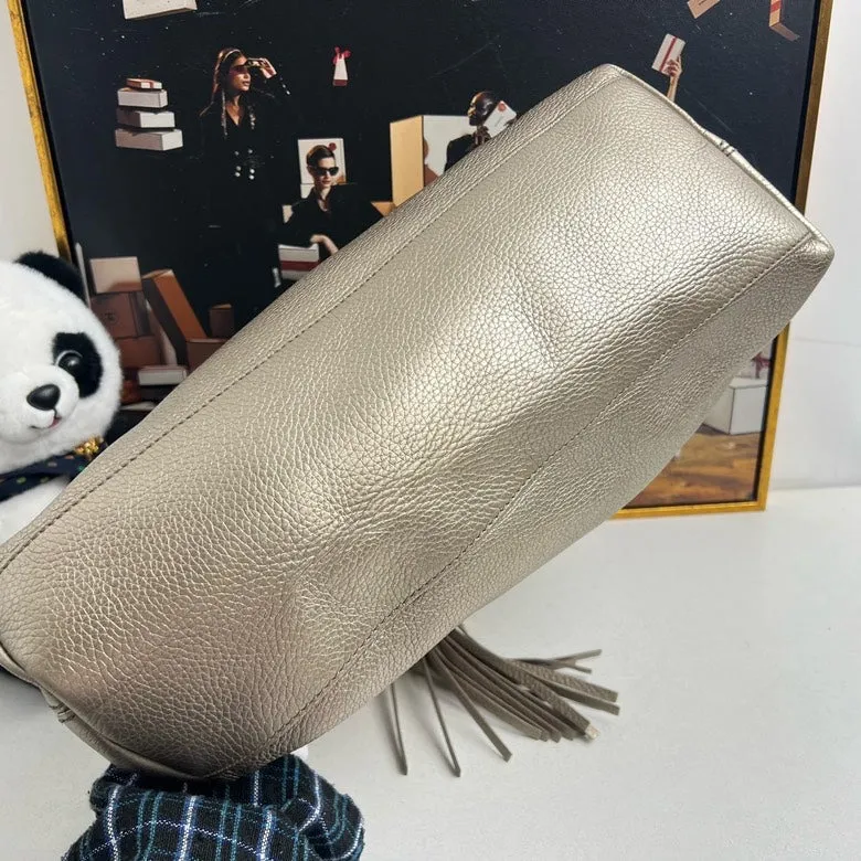 Gucci Soho Metallic Leather Shoulder Bag -