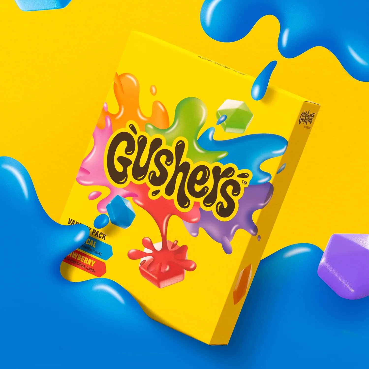 Gushers Fruit Flavored Snacks, Tropical, Gluten Free, 0.8 oz, 6 ct (Pack of 10)