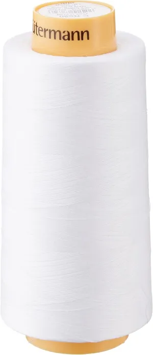 Gutermann 3000C-5709 Natural Cotton Thread Solids, 3281-Yard, White
