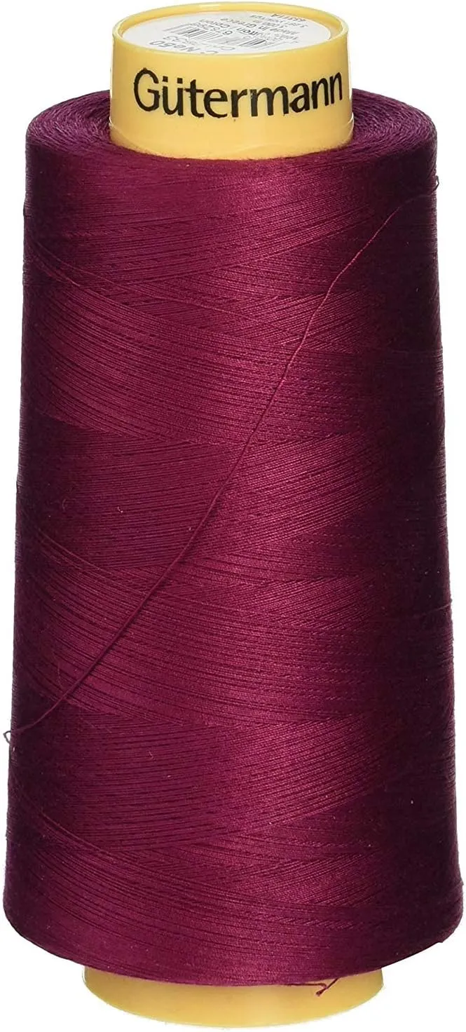 Gutermann Natural Cotton Thread Solids, 3281-Yard, Burgundy