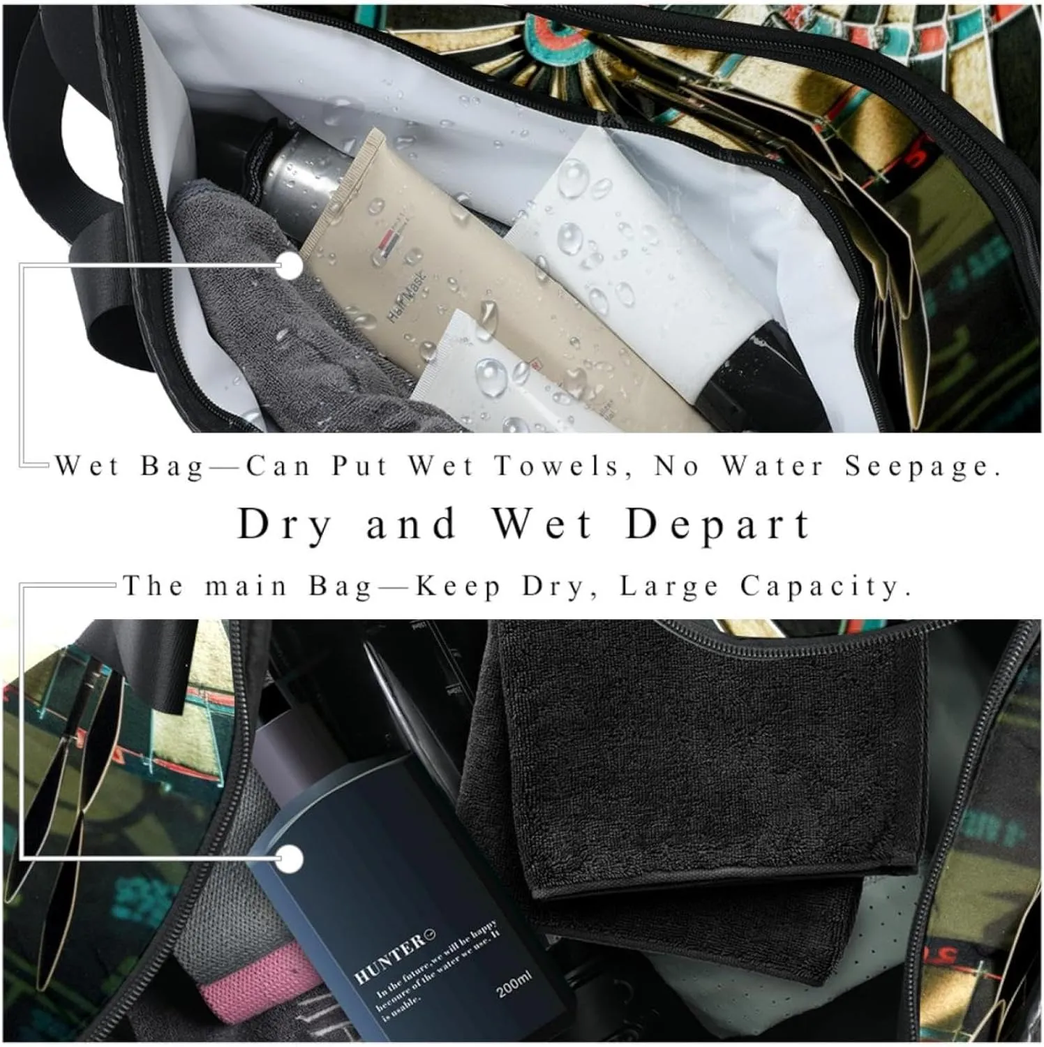 Gym Bags for Men,Travel Duffel Bags for Women,Board Game Darts,Workout Bag