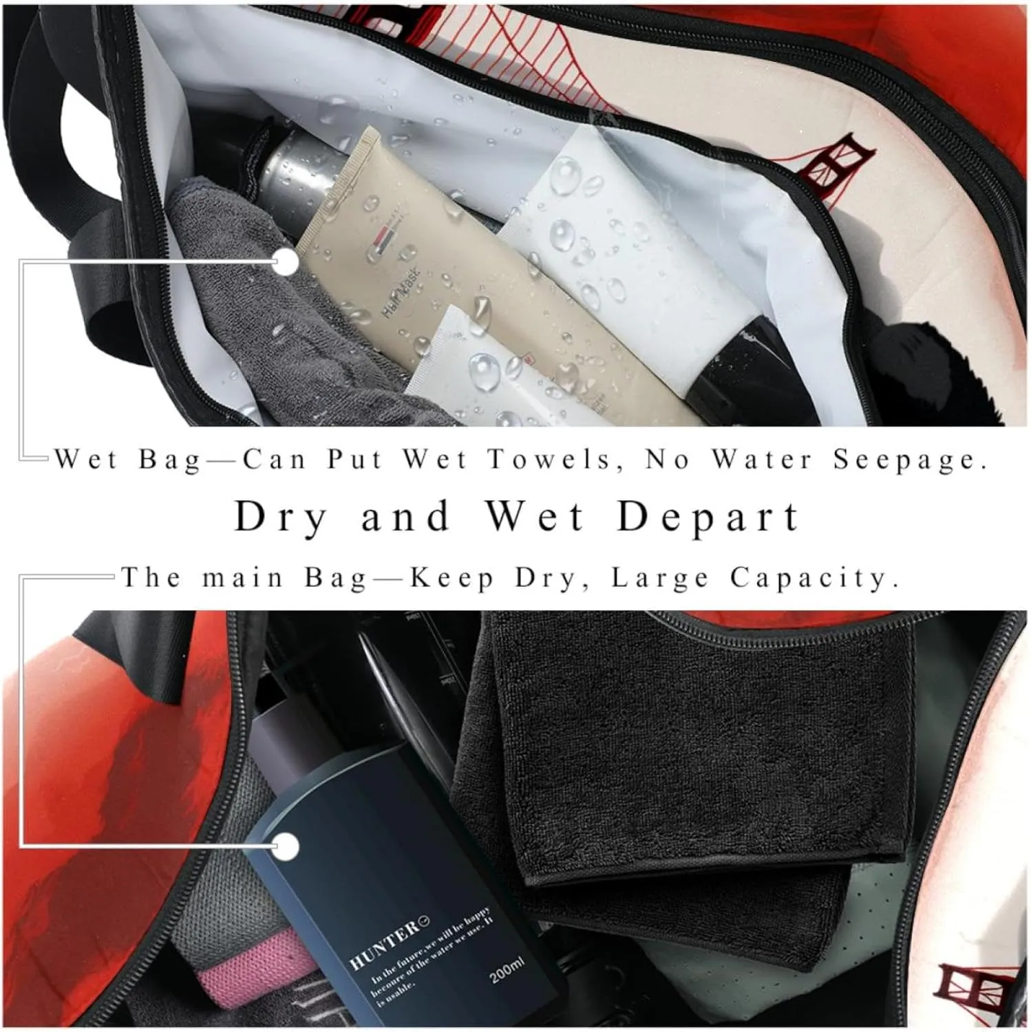 Gym Bags for Men,Travel Duffel Bags for Women,Bridge,Workout Bag