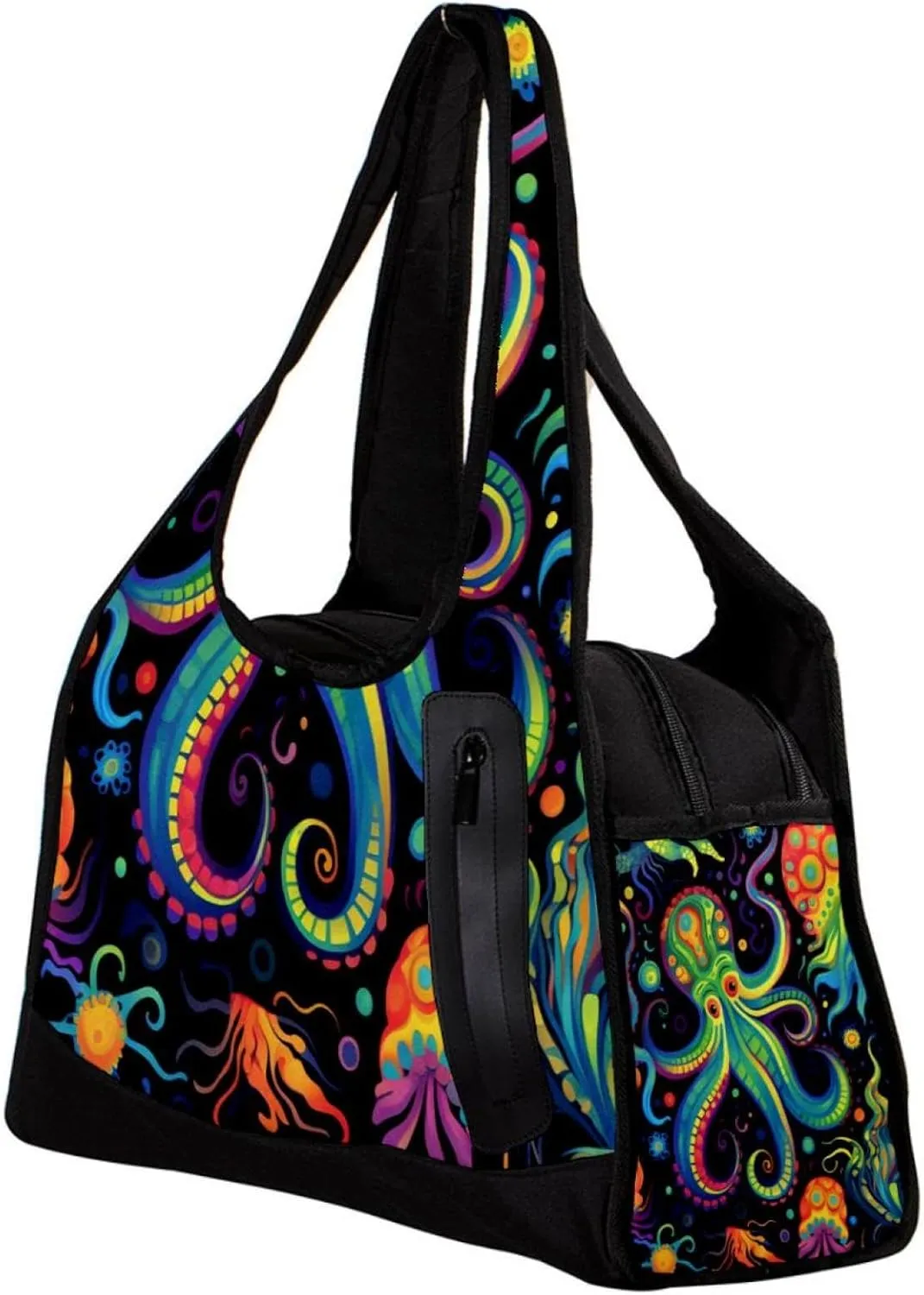 Gym Bags for Men,Travel Duffel Bags for Women,Devilfish Jellyfish Sea Shell,Workout Bag