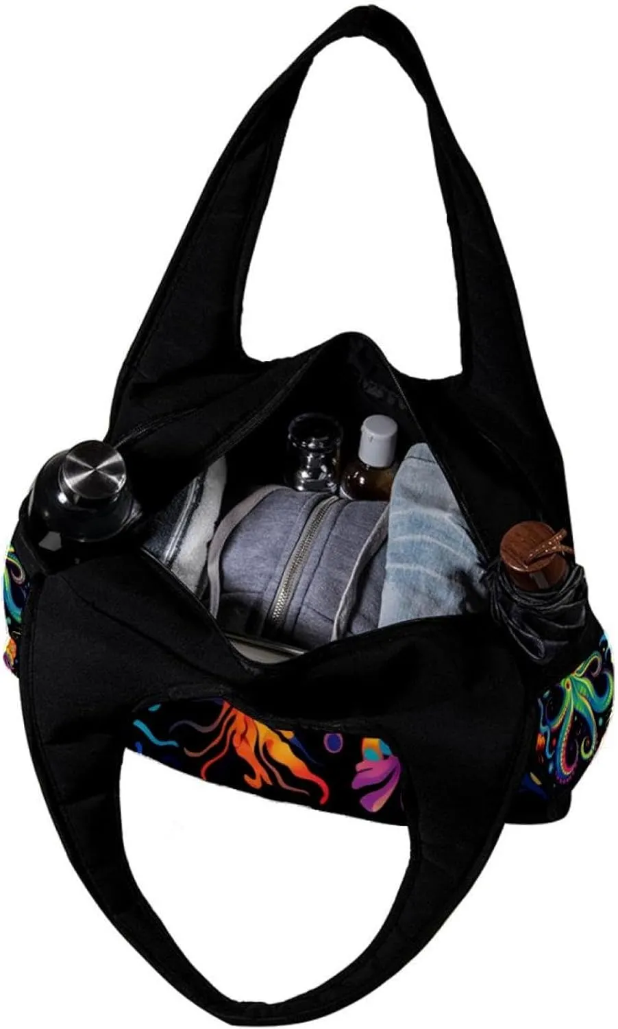 Gym Bags for Men,Travel Duffel Bags for Women,Devilfish Jellyfish Sea Shell,Workout Bag