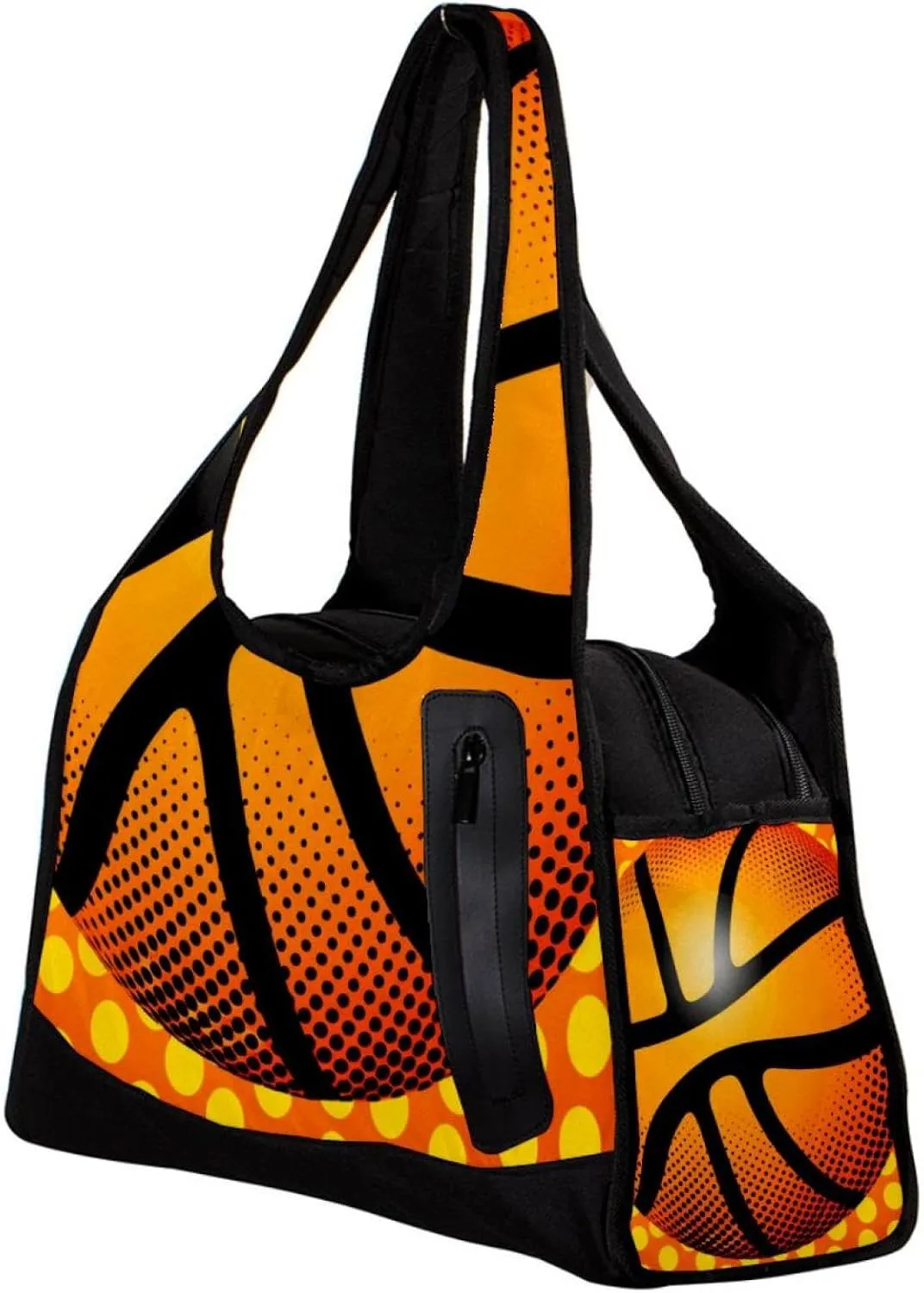 Gym Bags for Men,Travel Duffel Bags for Women,Dot Basketball Texture,Workout Bag