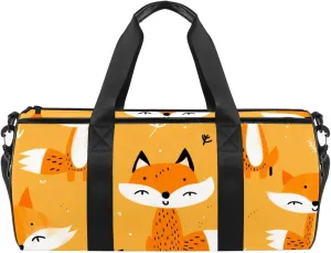 Gym Bags for Men,Travel Duffel Bags for Women,Fox Tree Leaves,Workout Bag