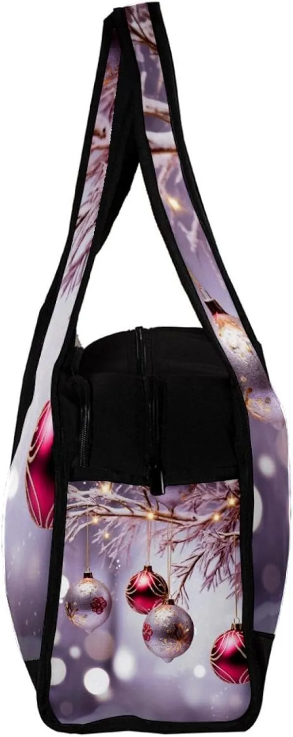 Gym Bags for Women,Duffle Bag for Travel,Christmas Decoration Ball Snowflake,Gym Bag for Men