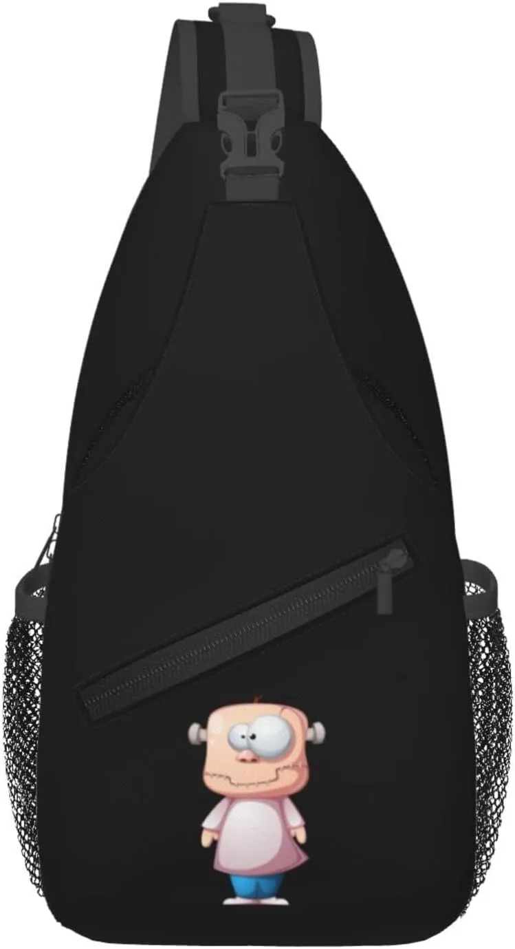 Halloween Horror Character Crossbody Bags For Women Men Chest Backpack Gym Shoulder Bag Travel Outdoor Sports Casual Crossbody Bags