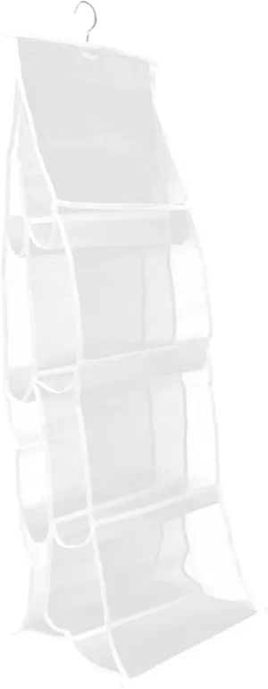 Hanging Storage Bag for Door Multi-Layered Handbag Organizer Home Storage Pouch Zipper Dustproof Easy to Use