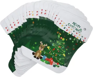 HAPINARY Self-standing Christmas Sock Candy Bag 20pcs Biscuit Packing Pouches Food-grade Material Festive