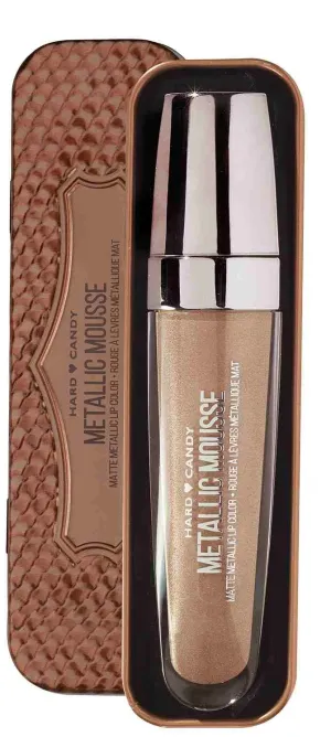 Hard Candy Metallic Mousse Matte Metallic Lip Color, Gilded Cocoa