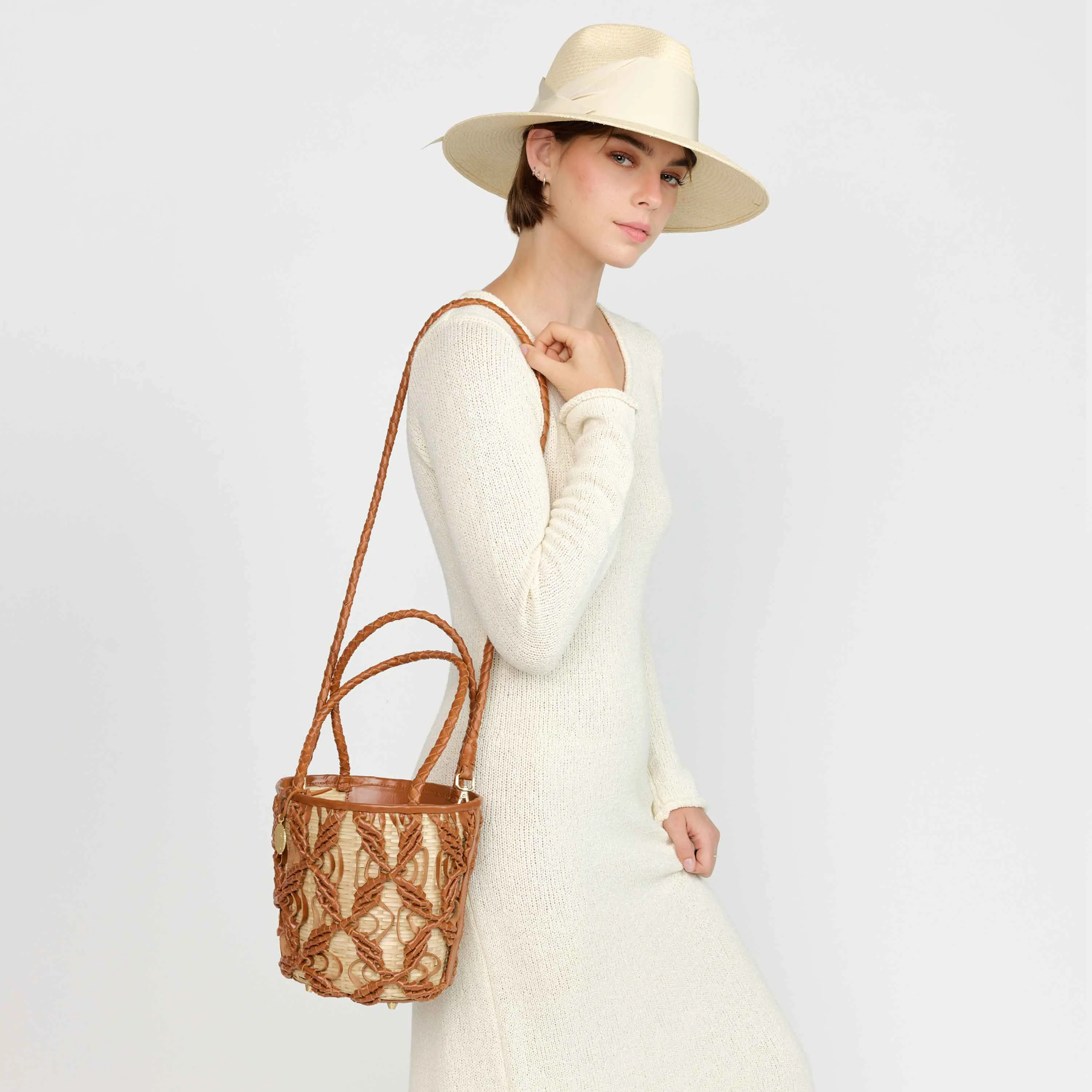 Helix Woven Mini Crossbody