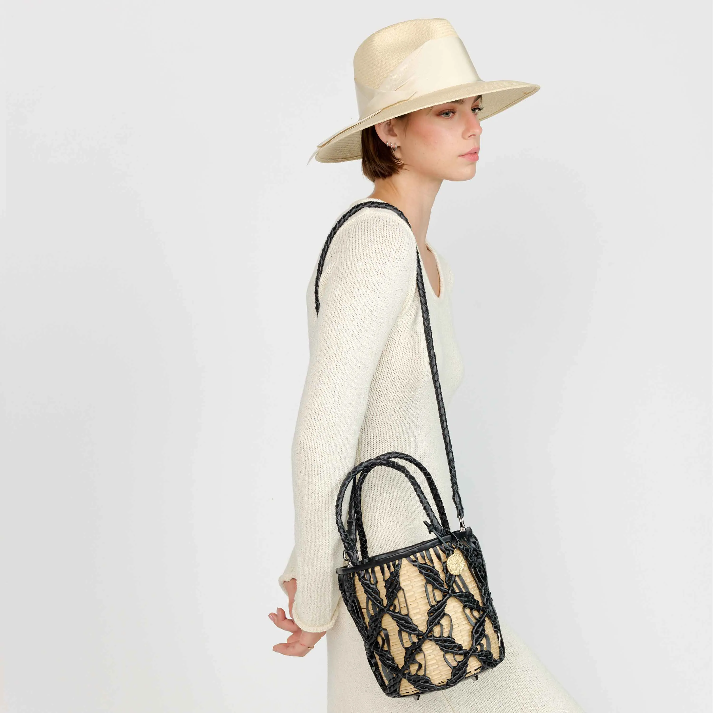 Helix Woven Mini Crossbody