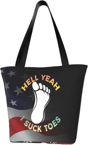 Hell Yeah I Suck Toes Fashion Shoulder Bag Large Capacity For Man Or Woman