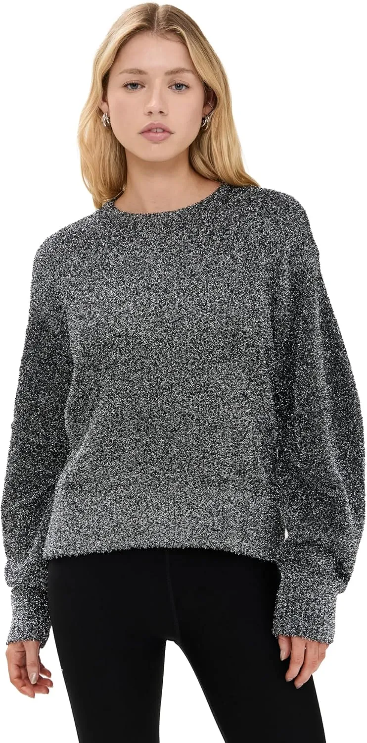 Helmut Lang Women's Apex Crew Metallic Pullover