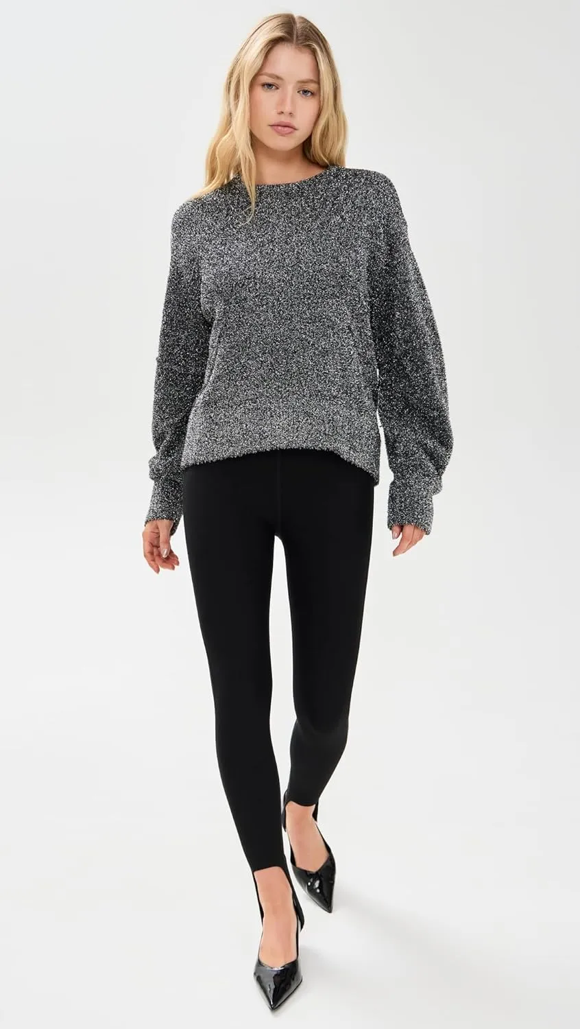 Helmut Lang Women's Apex Crew Metallic Pullover