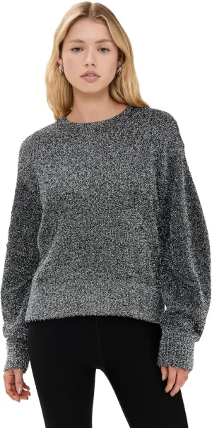 Helmut Lang Women's Apex Crew Metallic Pullover