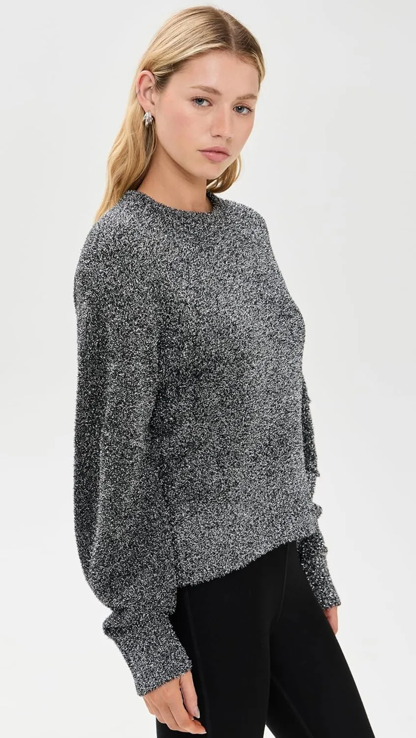 Helmut Lang Women's Apex Crew Metallic Pullover