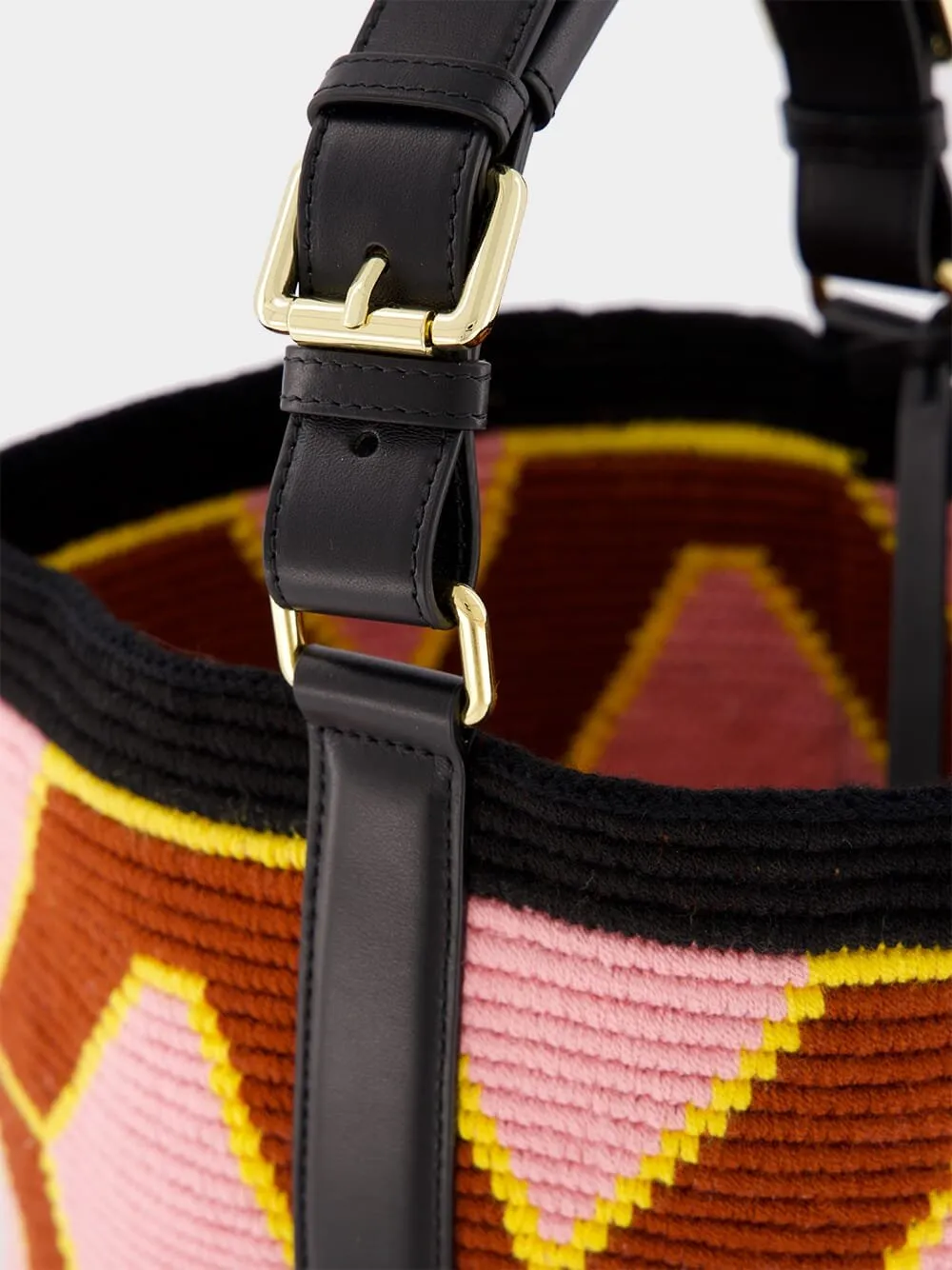 Hexagon Cylinder Shoulder Bag
