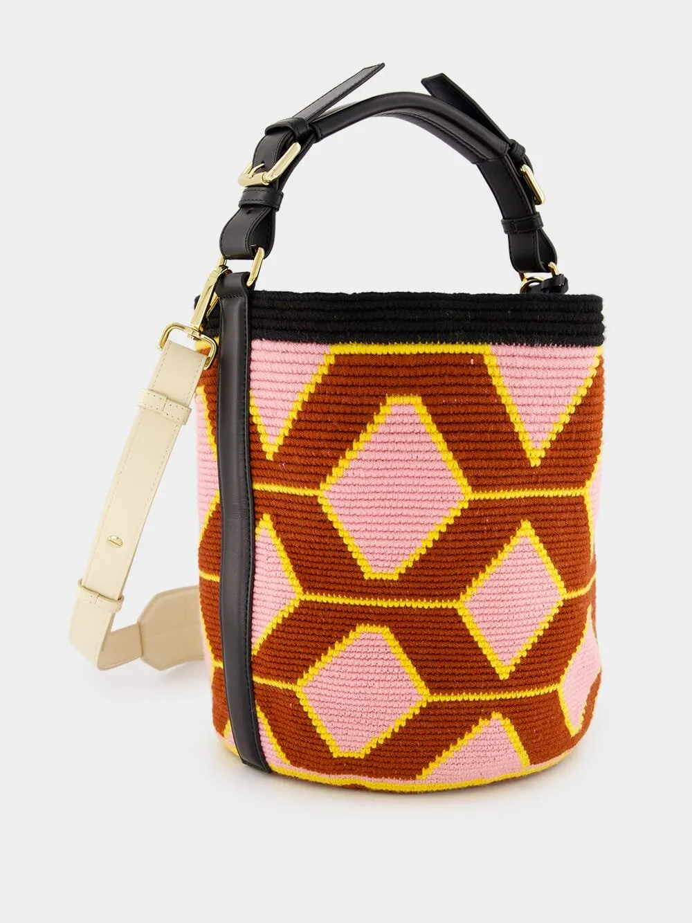 Hexagon Cylinder Shoulder Bag