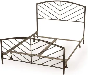 Hillsdale Furniture Essex Queen Headboard and Footboard Metallic Brown