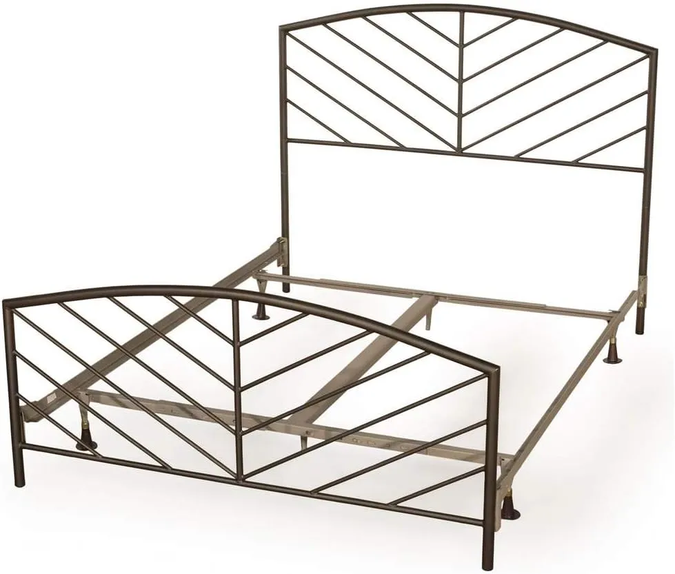 Hillsdale Furniture Essex Queen Headboard and Footboard Metallic Brown