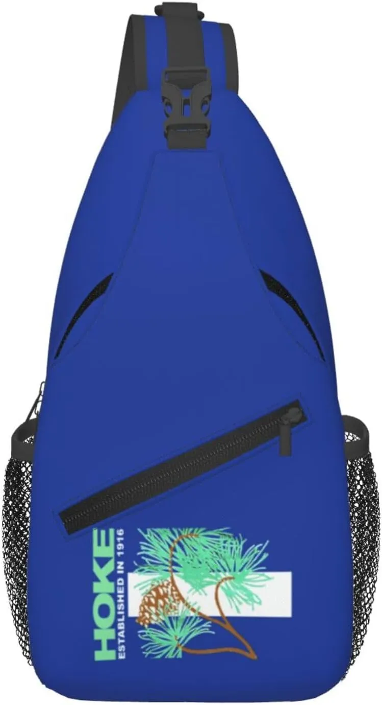 Hoke County Flag Crossbody Bags For Women Men Chest Backpack Gym Shoulder Bag Travel Outdoor Sports Casual Crossbody Bags