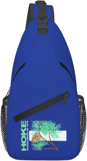 Hoke County Flag Crossbody Bags For Women Men Chest Backpack Gym Shoulder Bag Travel Outdoor Sports Casual Crossbody Bags